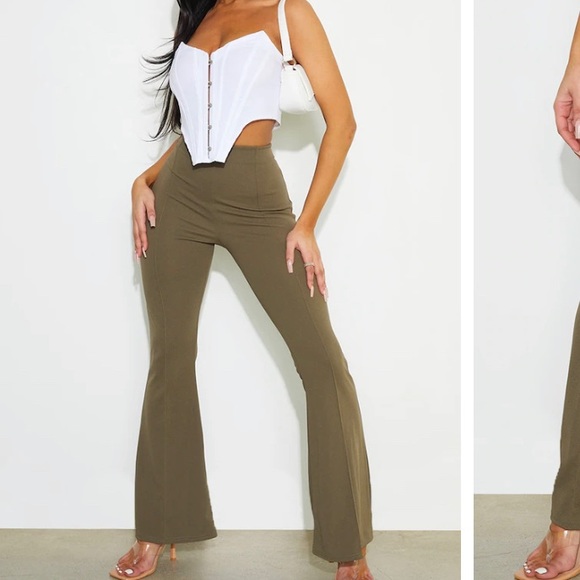 Pretty little thing green pants - Picture 1 of 5